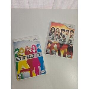 Disney Sing it Lot of 2 Games  Sing it and Pop Hits Complete